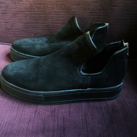 German Suede Platform Shoes Size 37 - Picture 2 of 5